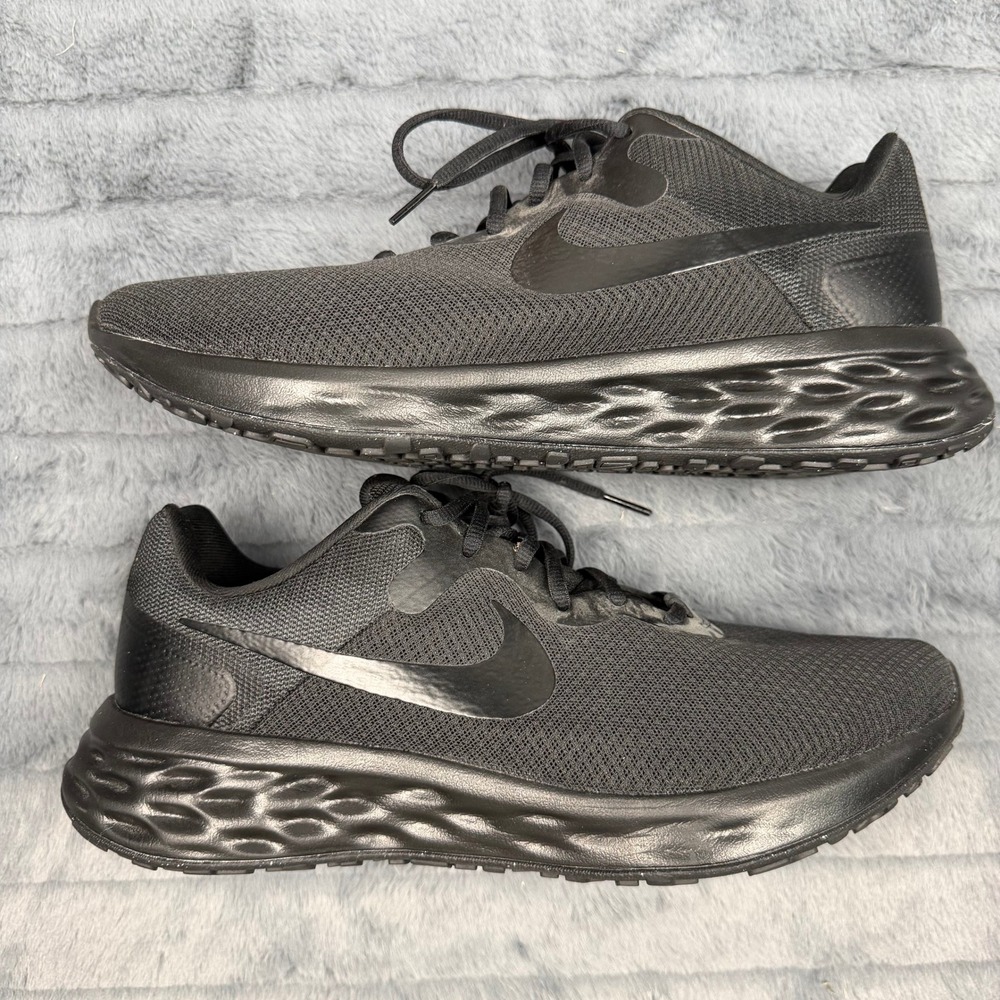 Nike Revolution 6 Next Nature Mens 10 Black Running Shoes DD8475-001
